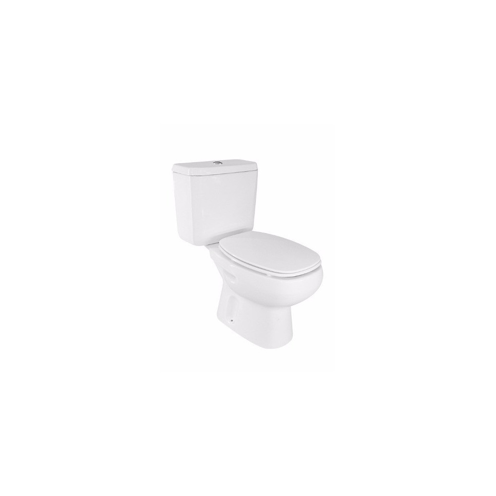 Combo Baño Inodoro Largo Mochila Monaco Roca Blanco