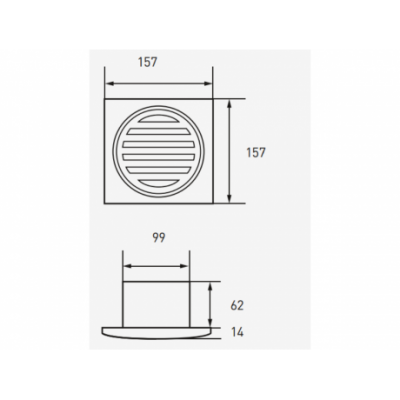 Extractor Para Baño Tst CP4 Blanco 4" 20W ABS 2800 rpm
