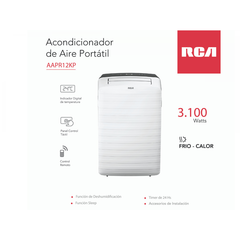 Aire Acondicionado Portatil RCA 3100W