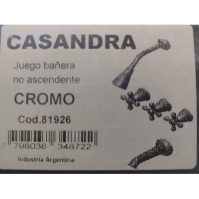 Grifería Ducha Embutir Delta Casandra Cromo C/transferencia