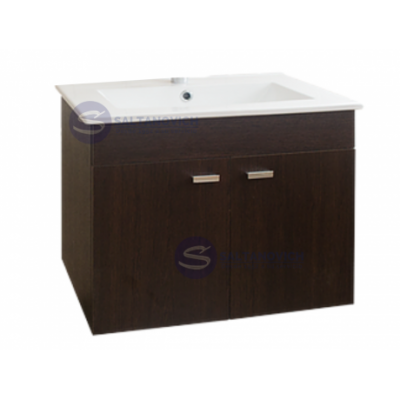 Vanitory Amube Niza 6464 De Colgar Wengue 62 Cm C/ Bacha 1A