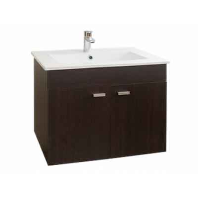 Vanitory Amube Niza 6464 De Colgar Wengue 62 Cm C/ Bacha 1A