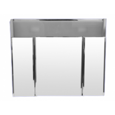 Botiquín HB 5103 Acero Inox 3 Cuerpos C/ Repisa Luz 54x42 cm