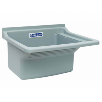 Pileta Lavadero C/Fregadero C/Jabonera PVC Gris 50x60cm 35l