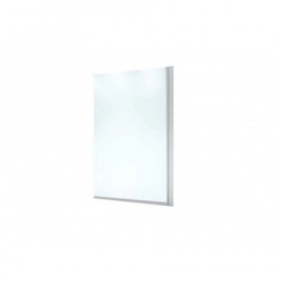 Mampara Fija Shawer Vidrio Transparente Templado 80x185 Perfil Blanco