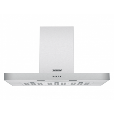 Campana Barbacoa b90x 90cm Acero Inox Mate 190W Luz LED 3V