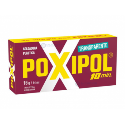 Pegamento Poxipol 10 Min Transparente 16g/14ml Resistente