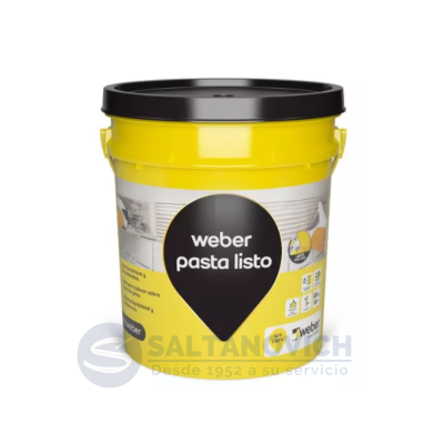 WEBER PASTA X 25KG P/PEGAR CERAM ALA PLACA DE YESO