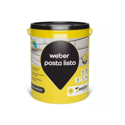 Pegamento Weber Pasta Listo 7 kg P/Cerámica Placa Yeso
