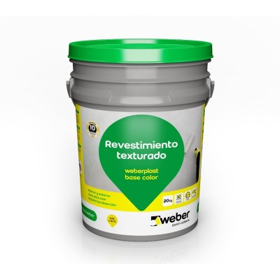 Base Color Revestimiento Texturado Weberplast X20kg Color VISON