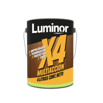 Imprégnante Para Madera Luminor 4l Base Acuosa Color Natural