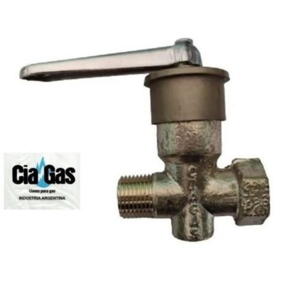 Llave Gas 1/2 Ciagas Sin Campana Bronce