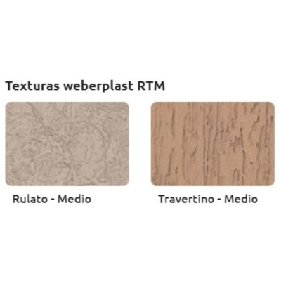 Revestimiento Texturado Medio Rulato-travertino Weber 30kg Color Beige Champagnet