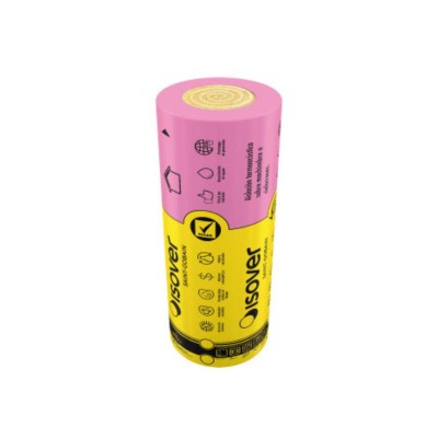 Lana de Vidrio Isover Rolac PLata 38mm Aluminio