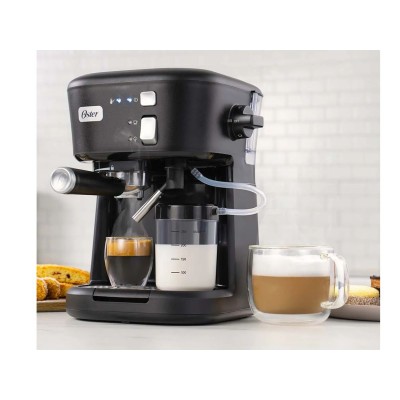 Cafetera Oster Espresso Espumador 15 Bares Negra Bvstem5501b