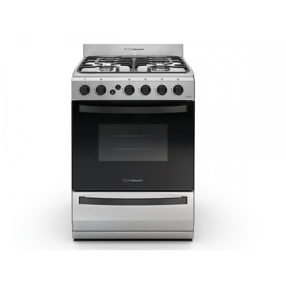 Cocina Ormay Tempo Acero 4 Hornallas Timer Nuevo Modelo