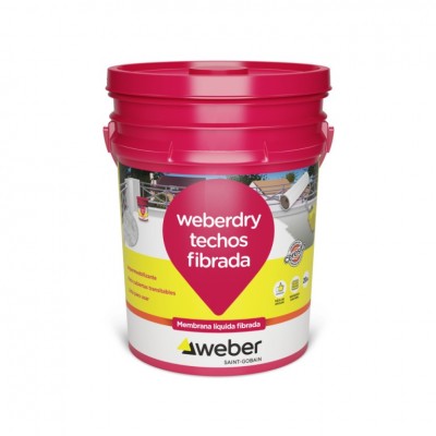 Membrana Liquida Elastomérica Flexible Fibrada Weber 20kg