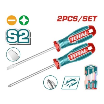 Kit Set Destornilladores 2 Piezas Total TKSDS0226