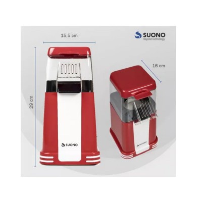 Pochoclera Suono Diseño Vintage Roja 1200w 220v