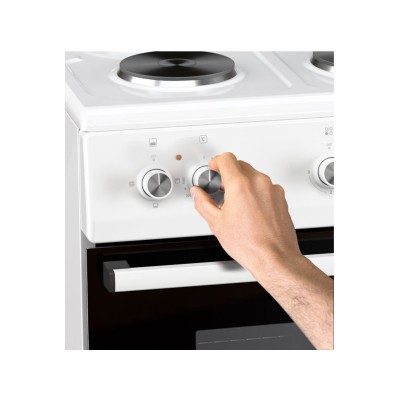 Cocina Eléctrica Ormay Nova Blanca 4 Hornallas 50cm