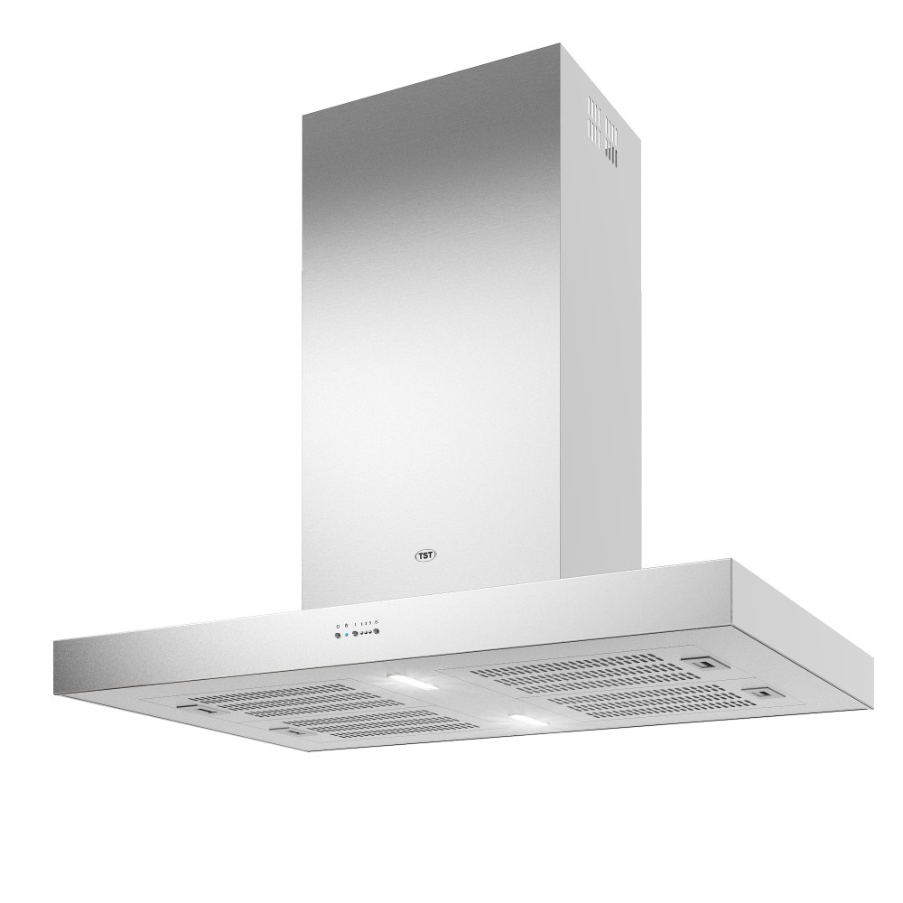 Campana Cocina Isla Lt Tst Inoxidable 90cm Extractor+soporte