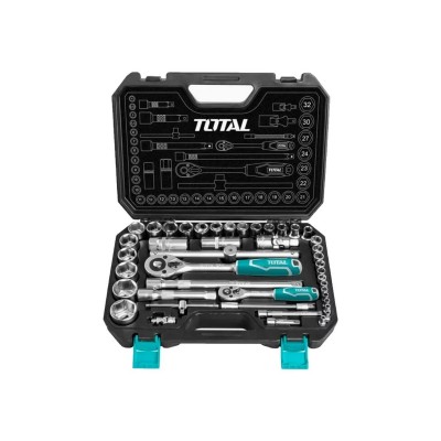 CAJA DE HERRAMIENTAS DE 44PCS  TOTAL THT421441