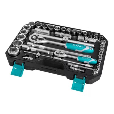 CAJA DE HERRAMIENTAS DE 44PCS  TOTAL THT421441