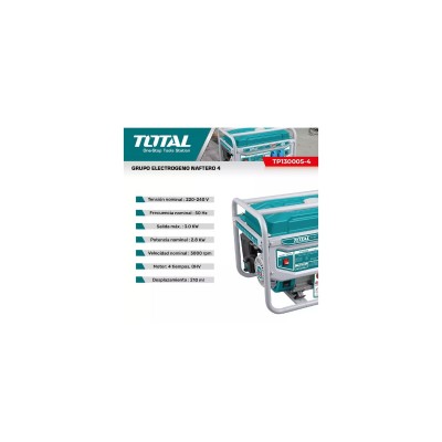 GENERADOR 3000 KW TOTAL TP130005-4 ARRANQUE MANUAL