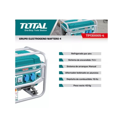 GENERADOR 3000 KW TOTAL TP130005-4 ARRANQUE MANUAL