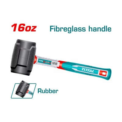 Maza Martillo De Goma Cabo De Fibra 450 Grs Total Thruh6816