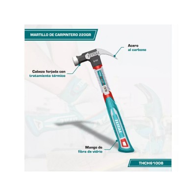 MARTILLO CARPINTERO 220G TOTAL THCH61008