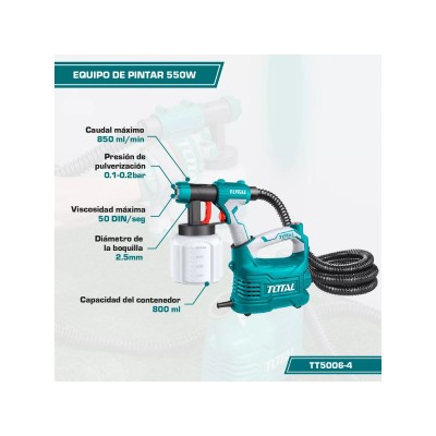 MAQUINA PARA PINTAR 550 W TOTAL TT5006-4