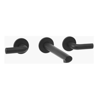 GRIFERIA LAVATORIO PEIRANO  PARED .LIVE NEGRO BLACK CC LEVER 62199N