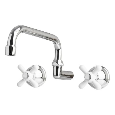 GRIFERIA PARED EMBUTIR PARED PEIRANO ARES CROMO/BLANCO