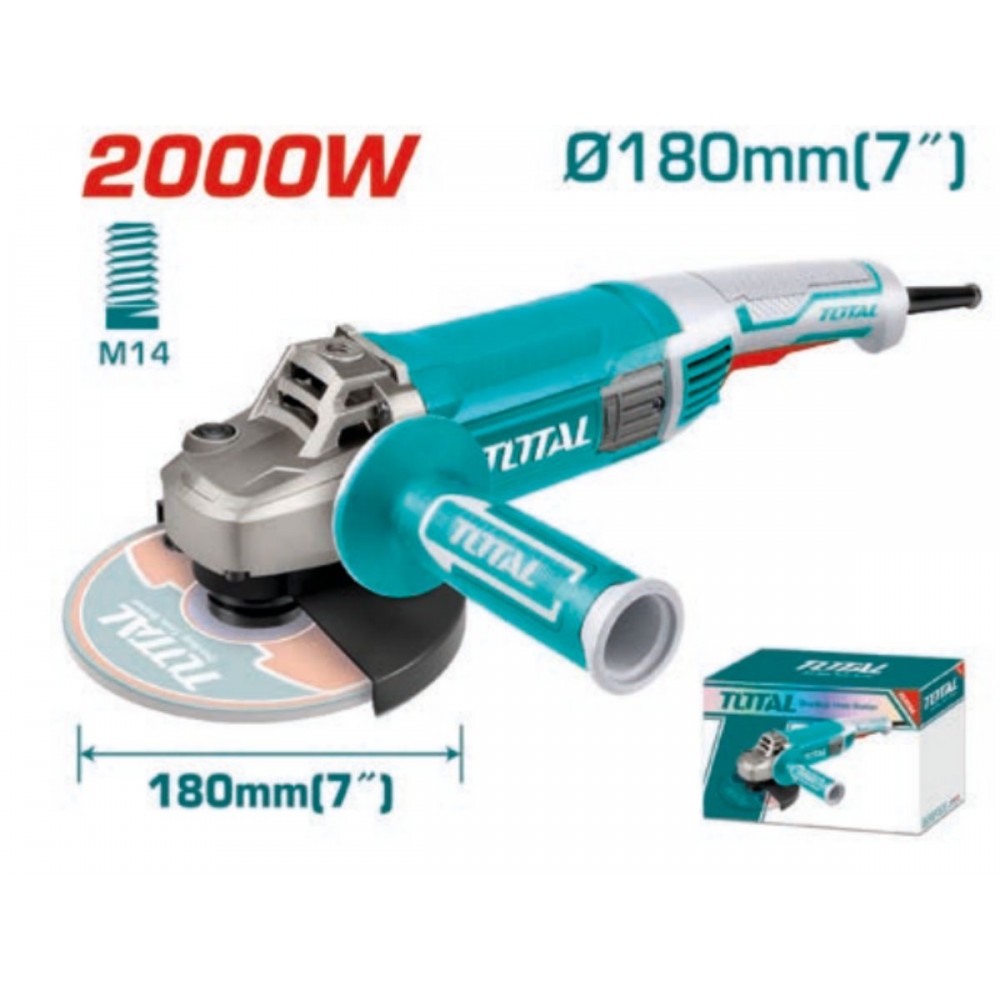 AMOLADORA ANGULAR 2000W-180MM TOTAL INDUSTRIAL TG12018026-4
