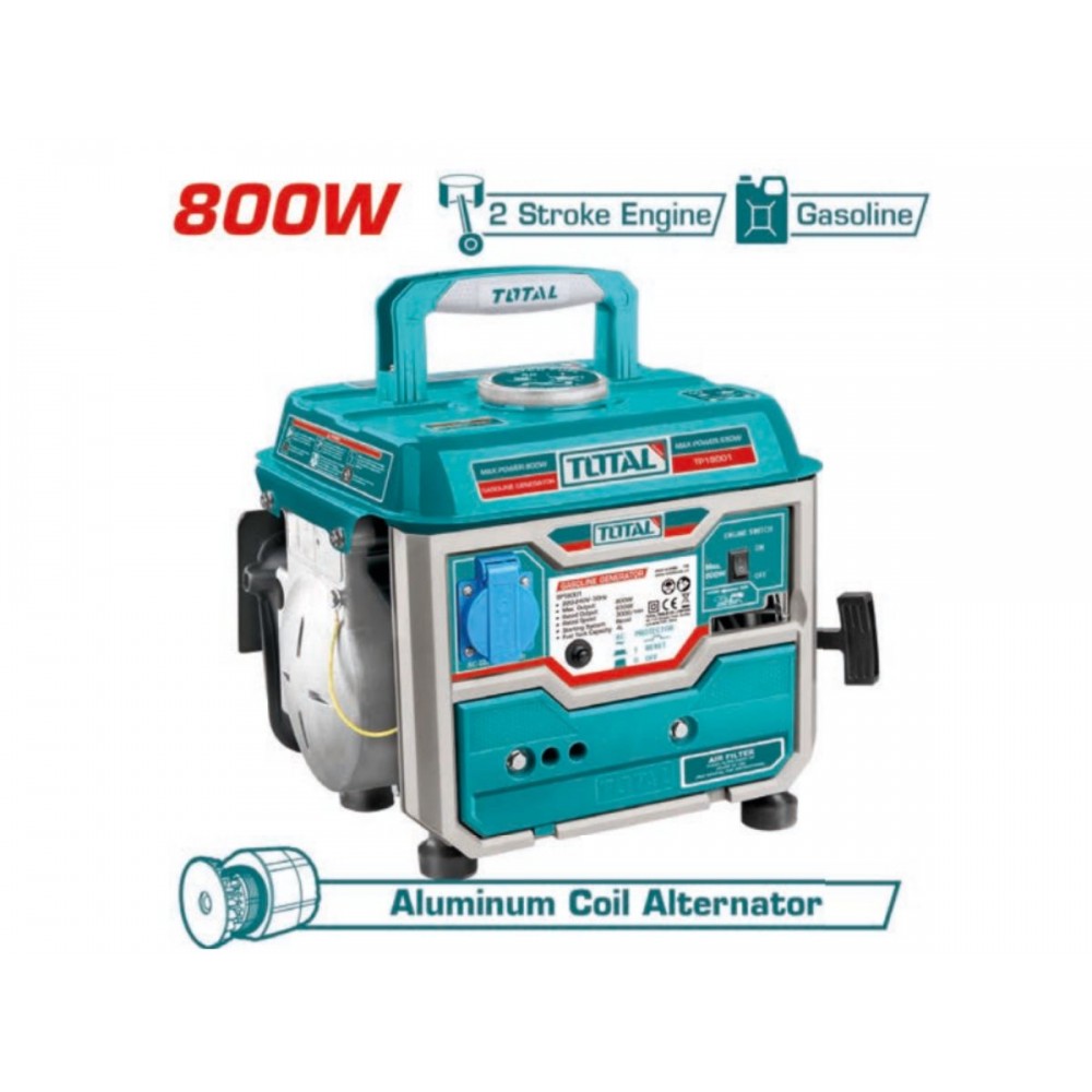 GENERADOR 800W TOTAL TP18001-4 ARRANQUE MANUAL