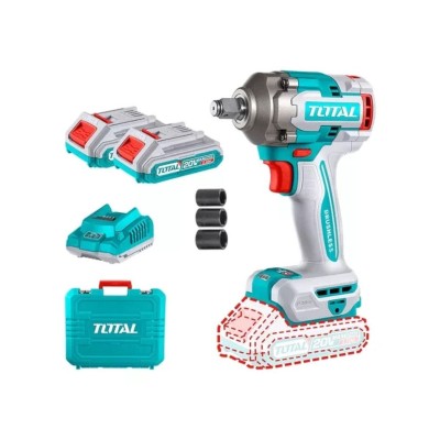 TALADRO INALAMBRICO DE IMPACTO 20 V -400Nm TOTAL INDUSTRIAL TIWLI2040-4 (MALETIN C/2BATERIA)