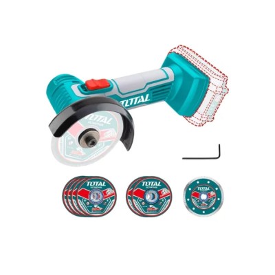 AMOLADORA  INALAMBRICA  MINI 76MM  20V  SIN  BATERIA Y SIN CARGADOR  TOTAL TAGLI7601