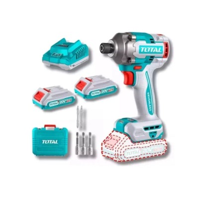 ATORNILLADOR INALAMBRICO DE IMPACTO 20 V 1/4 TOTAL INDUSTRIAL TIRLI2028-4 (MALETIN C/2BATERIA)