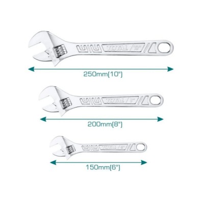 LLAVE FRANCESA  KIT 3PC TOTAL INDUSTRIAL THTK1013