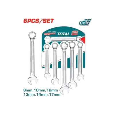 LLAVES COMBINADAS 6 pcs TOTAL INDUSTRIAL THT102266