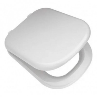 Asiento Tapa Inodoro Madera Laqueada Linea Bari Blanco