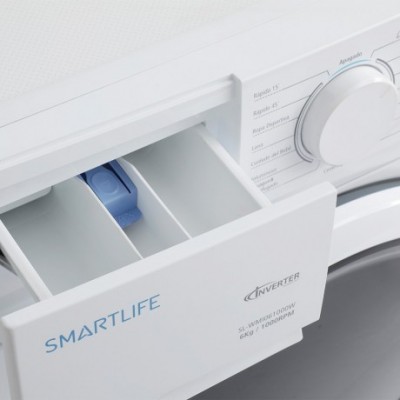 Lavarropas Automatico Smartlife 6kg Inverter Slim Design