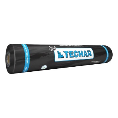 Membrana Asfáltica Techar Aluminio Rollo 1mx10mts 35kg
