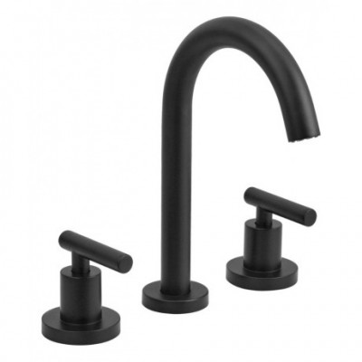 Griferia Lavatorio Peirano Adra Black Negro Canilla 60162n