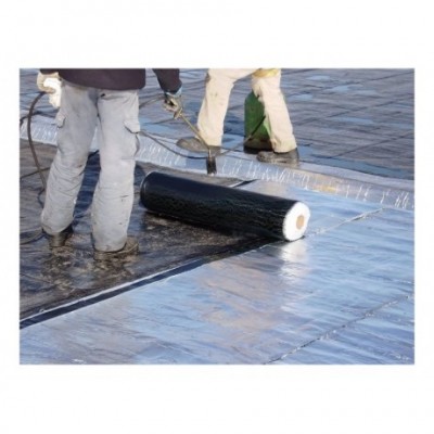 Rollo Membrana Aluminio Asfáltica 4mm 10m2 35 Kg No Quiebra Color Amarillo