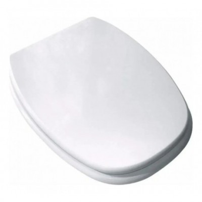 Asiento Tapa Inodoro Madera Laqueada Linea Monaco Blanco
