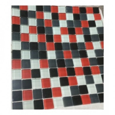 Malla Vidrio 30x30 8hp23023 Rojo/negro/blanco