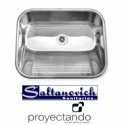 Bacha Pileta De Lavadero Starken 50x37x24 Acero Inoxidable