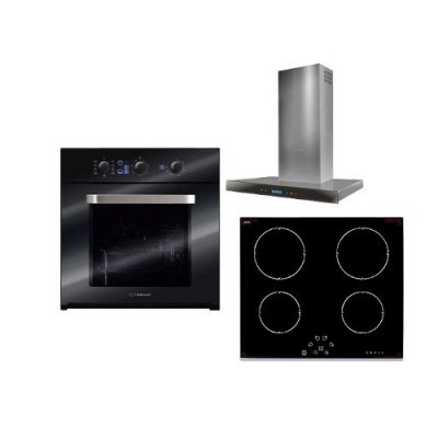 Combo Horno Ormay A2  Anafe Vitro Orbis Campana Touch 60